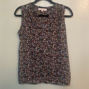 LOFT Floral Sleeveless Blouse